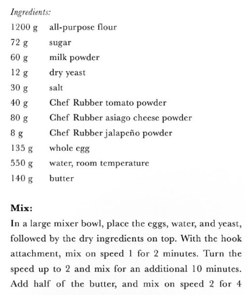 Powdered Flavoring Chef Rubber